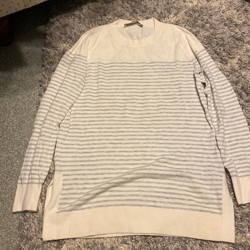 LOFT Women's NWOT Striped Boatneck Tunic Sweater small